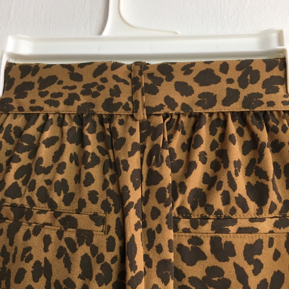 Leopard Shorts for women’s a New Day Size M high rise belted tie waist - Picture 6 of 13